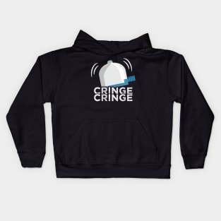 Cringe Button Bicycle Bell Meme Cringe Alert Kids Hoodie